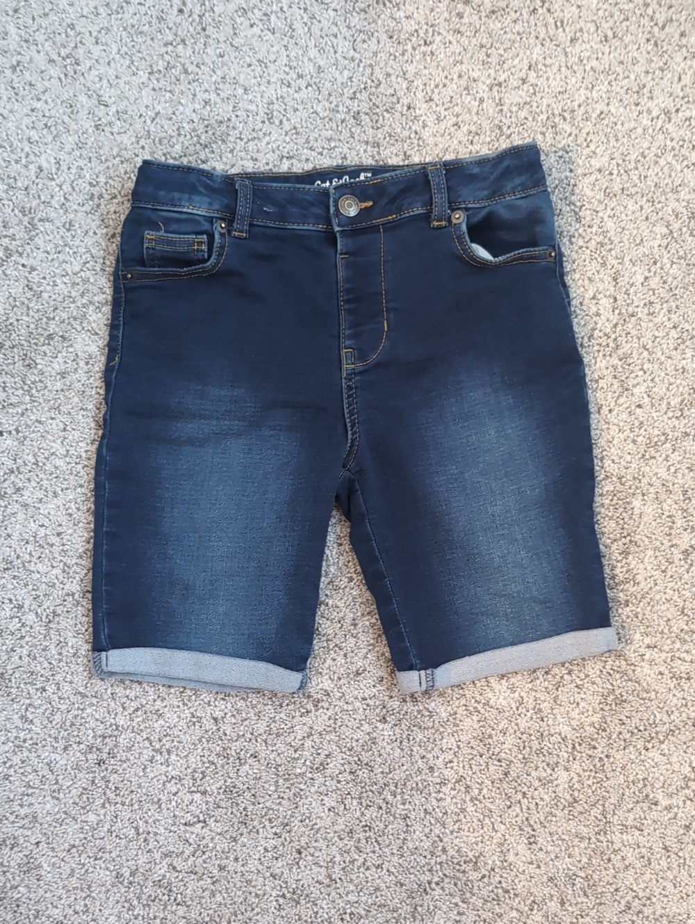 Girl's Cat & Jack Dark Blue Bermuda Shorts (Size L 10/12)